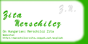 zita merschilcz business card